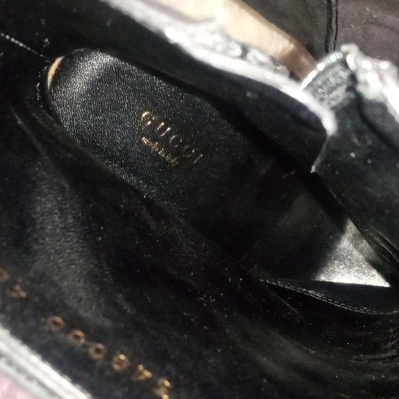 Gucci black Becky suede Heels gladiator boots - Picture 8 of 11